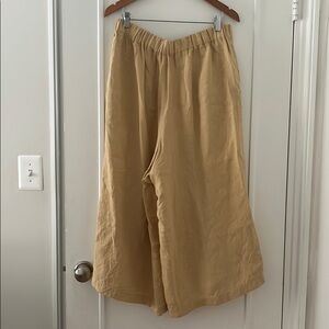 notPERFECTLINEN Wels Pants Camel Large high rise